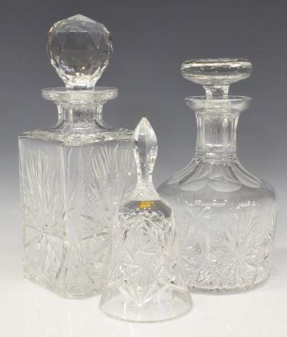 (3) EDINBURGH CRYSTAL DECANTERS &