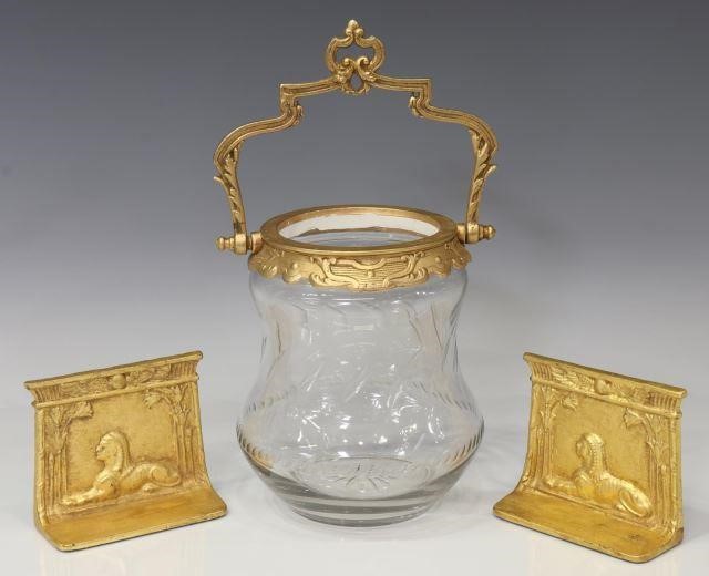 3) EGYPTIAN REVIVAL BOOKENDS