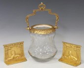 3) EGYPTIAN REVIVAL BOOKENDS C