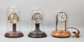 3 ELECTRIC DOME CLOCKS BARR &