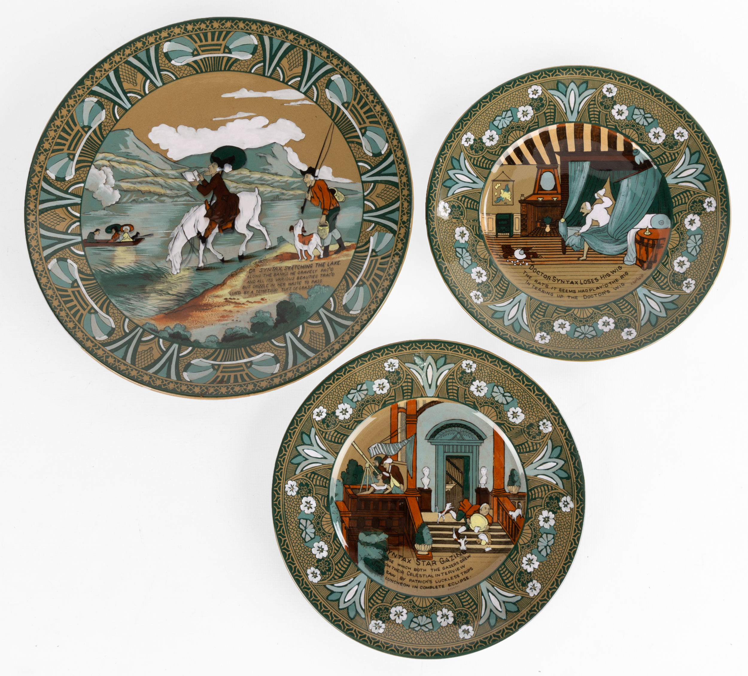 (3) EMERALD DELDARE PLATES