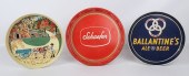 (3) Enamel bar trays, c/o Scha