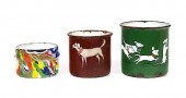 3 END OF DAY GRANITEWARE MUGSG