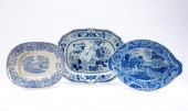 3 ENGLISH BLUE & WHITE TRANSFE