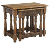(3) ENGLISH CARVED OAK RECTANG