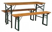 (3) ENGLISH PINE & IRON FOLDIN