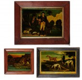 (3) ENGLISH REVERSE-VARNISHED