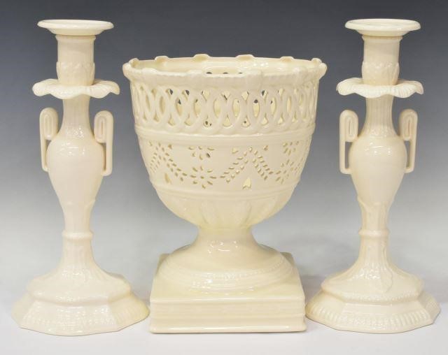 (3) ENGLISH ROYAL CREAMWARE VASE