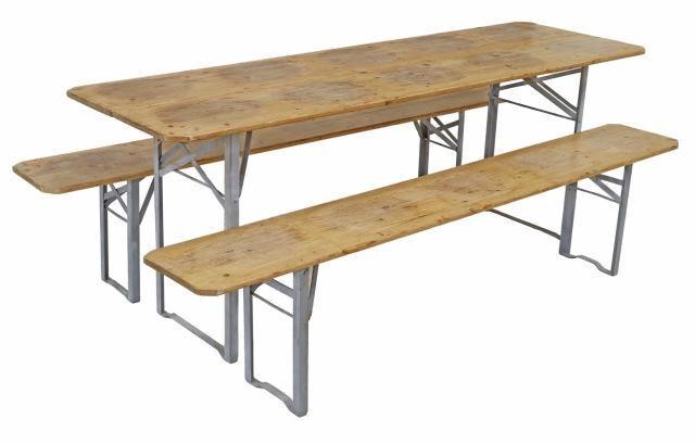 (3) ENGLISH RUSTIC WAXED PINE BAR