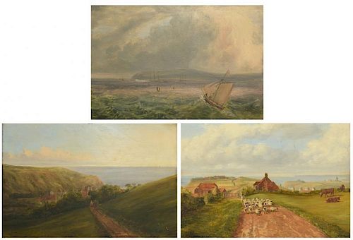 3 ENGLISH SCHOOL PAINTINGS C.
