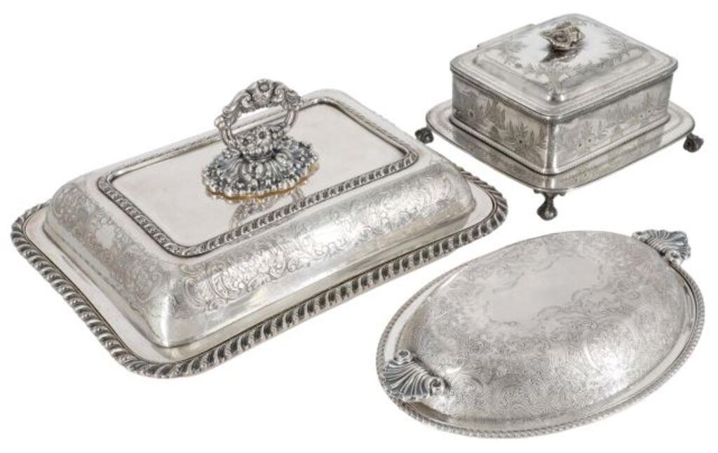 (3) ENGLISH SILVERPLATE