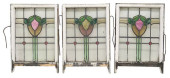 (3) ENGLISH STAINED &AMP; LEAD