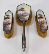 3 ENGLISH STERLING SILVER BRUS