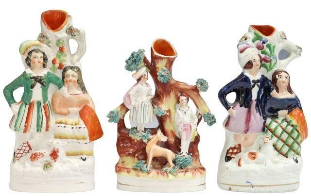 (3) ENGLISH VICTORIAN STAFFORDSHIRE