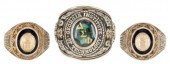 (3) ESTATE 10KT GOLD CLASS RIN