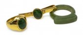 (3) ESTATE GOLD & JADE JEWELRY