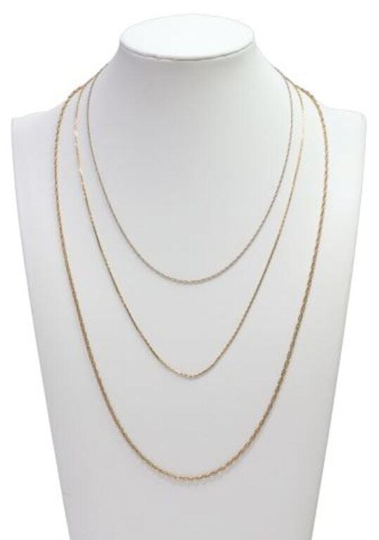 (3) ESTATE ITALIAN & CACO 14KT GOLD