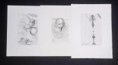 (3) ETCHINGS BY SALVADOR DALI
