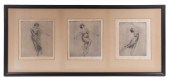 (3) ETCHINGS IN ONE FRAME BY A