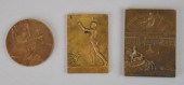 3 EUROPEAN BRONZE COMMEMORATIV