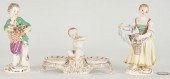3 EUROPEAN PORCELAIN FIGURES,