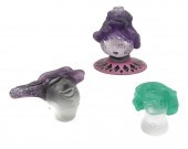(3) FELLERMAN & RAABE ART GLAS