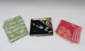 3 FERRAGAMO SCARVES: 1) Colorf