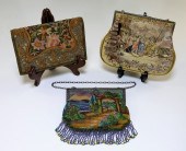 3 FINE STERLING BEADED NEEDLEP