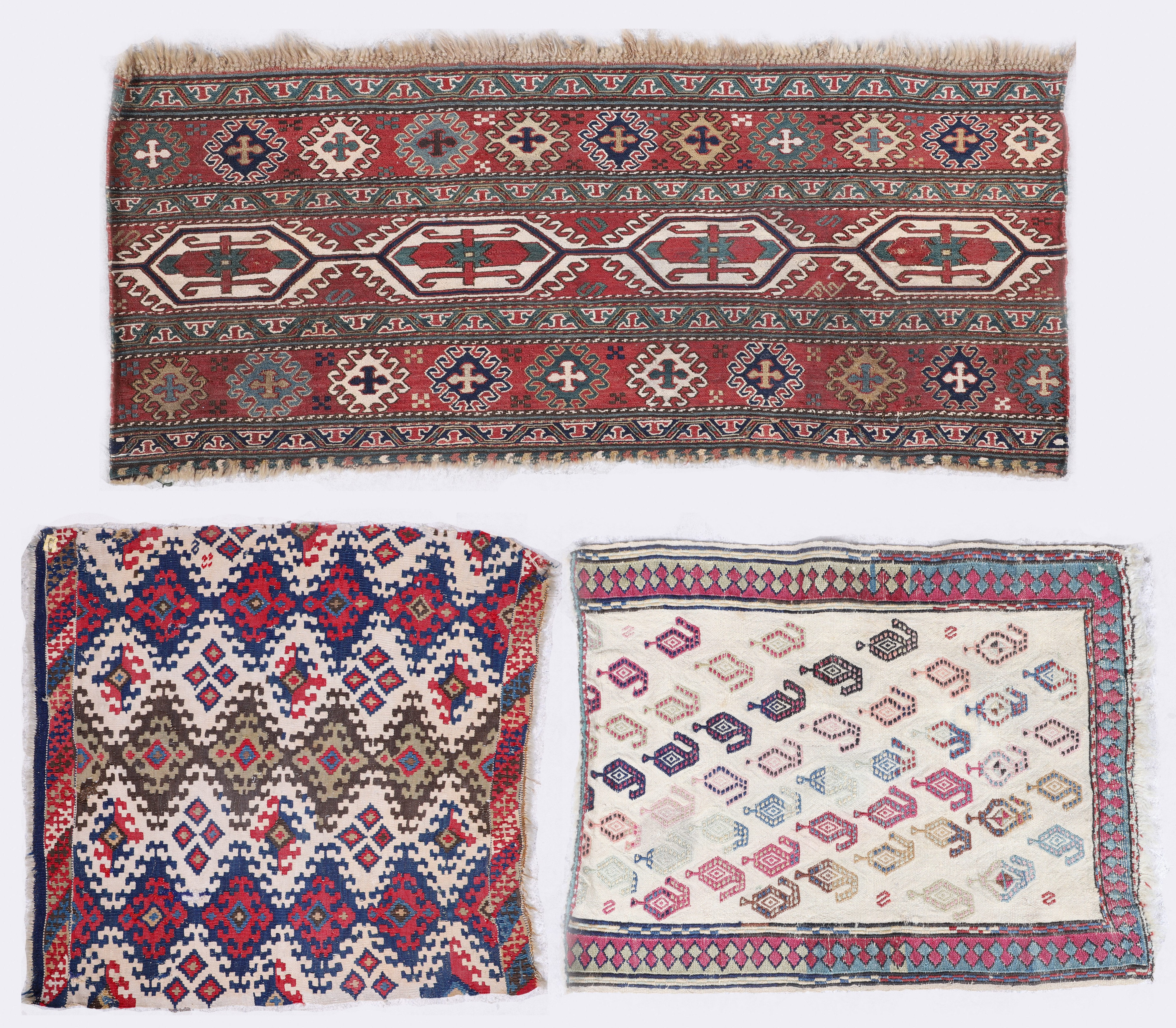 (3) Flatweave/Kilim Fragment,