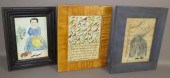 3 FOLK ART WATERCOLOR PAINTING