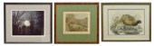 (3) FRAMED ART, WALLACE NUTTIN