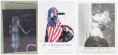 (3) Framed exhibition posters,
