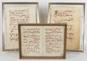 (3) Framed illuminated Gregori