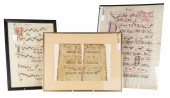 (3) Framed Illuminated Gregori