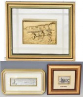 (3) FRAMED ITALIAN ENGRAVINGS