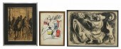 (3) FRAMED ITALIAN SCHOOL PAIN