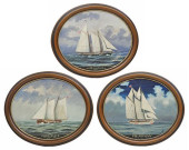 (3) FRAMED NAUTICAL PAINTINGS