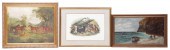 3 Framed Pictures, coastal sea