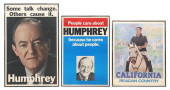 (3) FRAMED POLITICAL POSTERS,