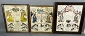 3 FRAMED PRINTED TAUFSCHEIN RE