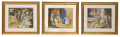 (3) FRAMED PRINTS AFTER JIAO B