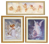 (3) FRAMED PRINTS OF ANGELS &A