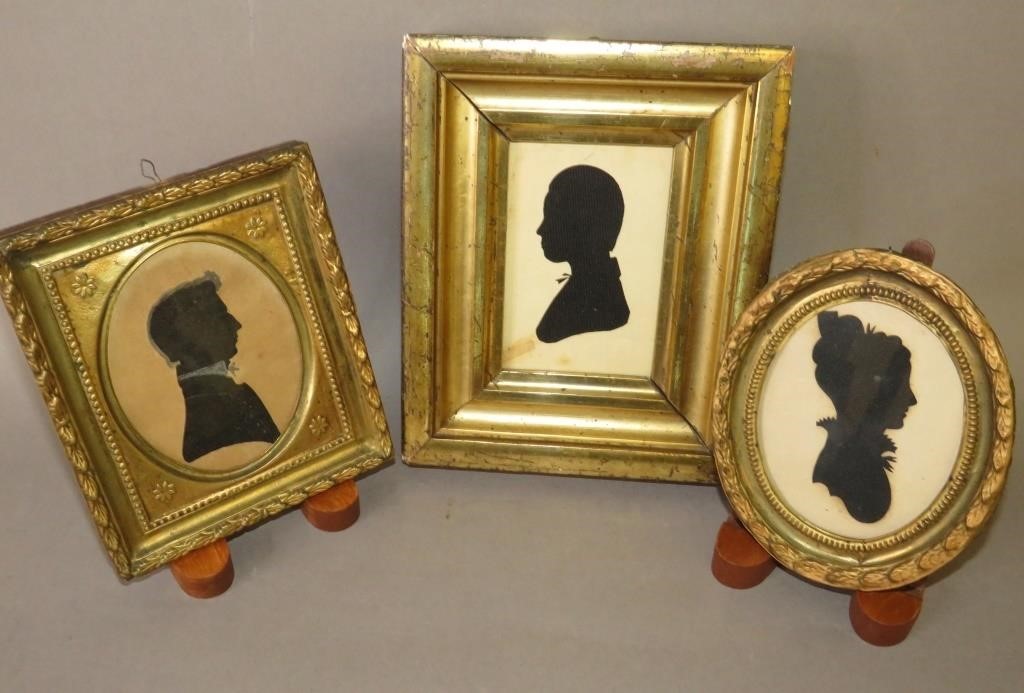 3 FRAMED SMALL FABRIC BACKED
