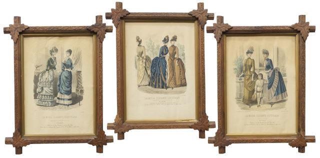 (3) FRAMED SPANISH LA MODA ELEGANTE