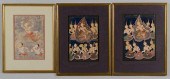 3 FRAMED TIBETAN THANGKAS3 fra