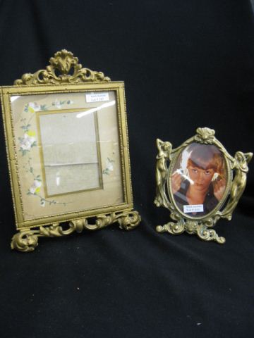 3 Frames;brass & bronzed 7'' to