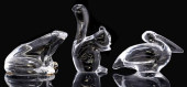 (3) FRENCH BACCARAT CRYSTAL AN