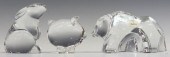 (3) FRENCH BACCARAT CRYSTAL AN