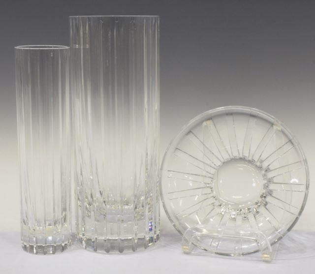 (3) FRENCH BACCARAT CRYSTAL