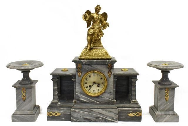 (3) FRENCH BARDIGLIO MARBLE